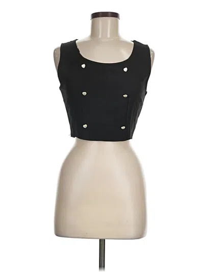 Assorted Brands Sleeveless Top Black Sweetheart Neckline Tops