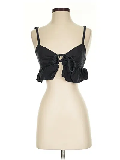 Pre-owned Assorted Brands Sleeveless Top Black Sweetheart Neckline Tops