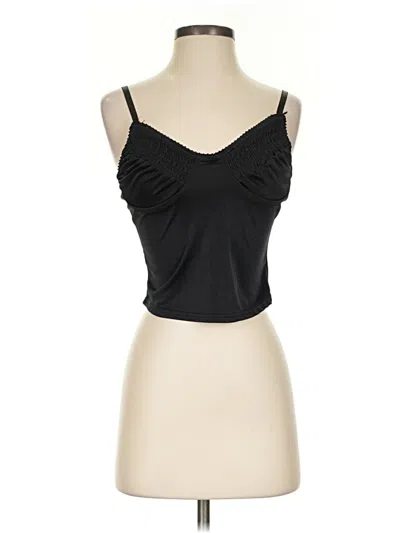 Pre-owned Assorted Brands Sleeveless Top Black Sweetheart Neckline Tops