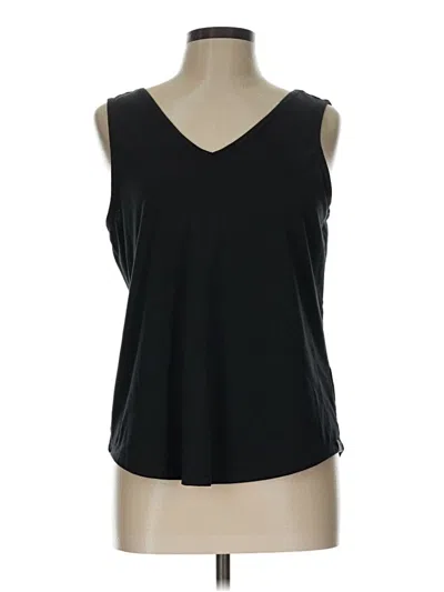 Pre-owned Assorted Brands Sleeveless Top Black V-neck Tops