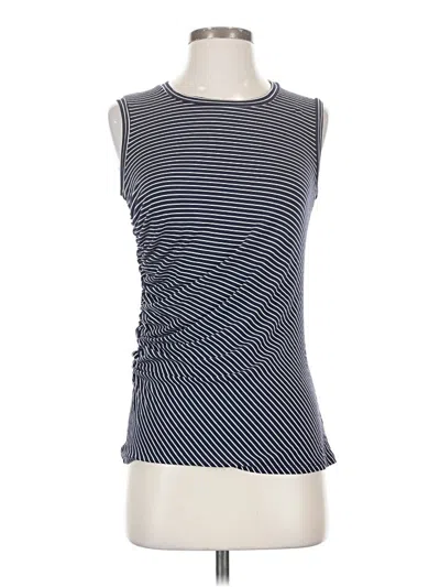 Pre-owned Assorted Brands Sleeveless Top Blue Boatneck Tops