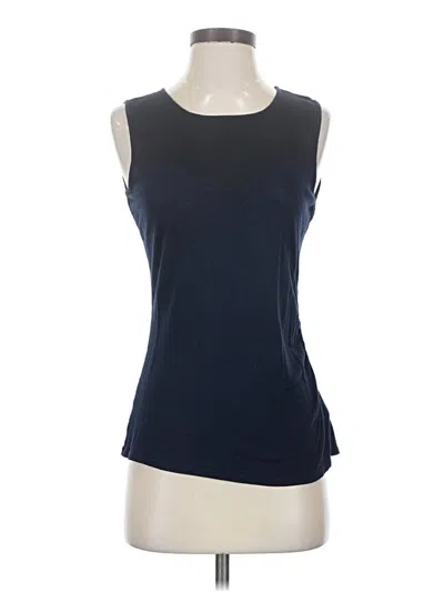Pre-owned Assorted Brands Sleeveless Top Blue Boatneck Tops