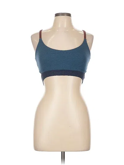 Pre-owned Assorted Brands Sleeveless Top Blue Halter Neckline Tops