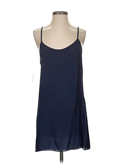 Pre-owned Assorted Brands Sleeveless Top Blue Halter Neckline Tops
