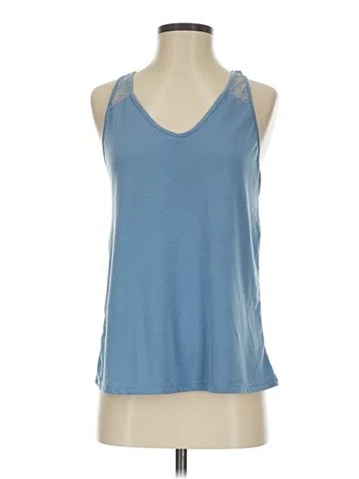 Pre-owned Assorted Brands Sleeveless Top Blue Halter Neckline Tops