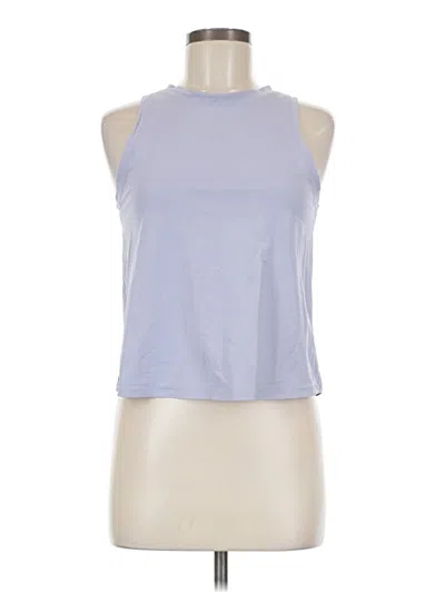 Pre-owned Assorted Brands Sleeveless Top Blue Halter Neckline Tops