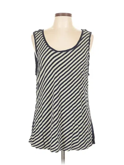 Pre-owned Assorted Brands Sleeveless Top Blue Scoop Neck Tops