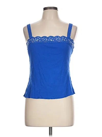 Pre-owned Assorted Brands Sleeveless Top Blue Sweetheart Neckline Tops