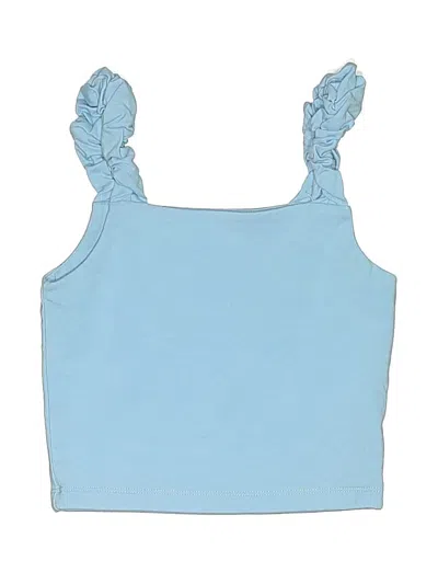 Pre-owned Assorted Brands Kids' Sleeveless Top Blue Sweetheart Neckline Tops