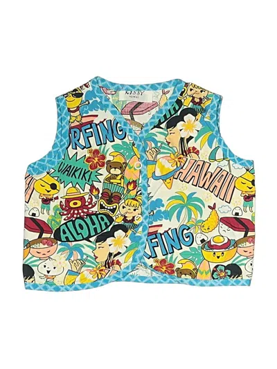 Pre-owned Assorted Brands Kids' Sleeveless Top Blue Tops