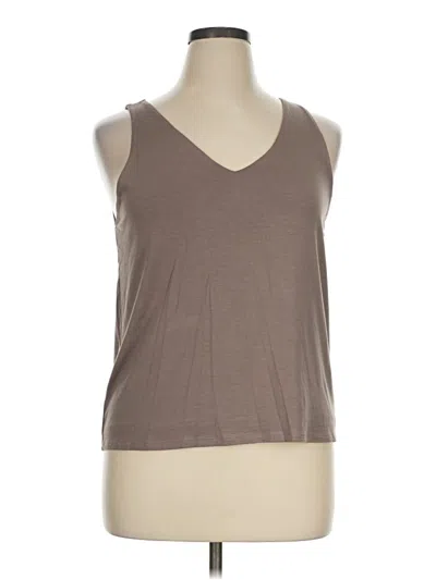Assorted Brands Sleeveless Top Brown V-neck Tops