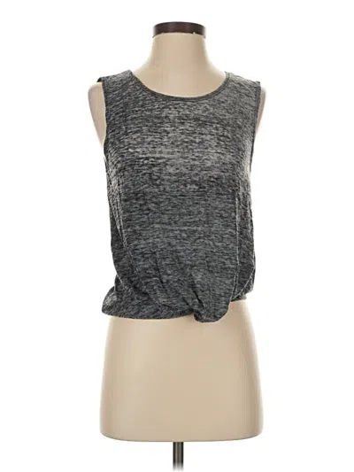 Pre-owned Assorted Brands Sleeveless Top Gray Boatneck Tops