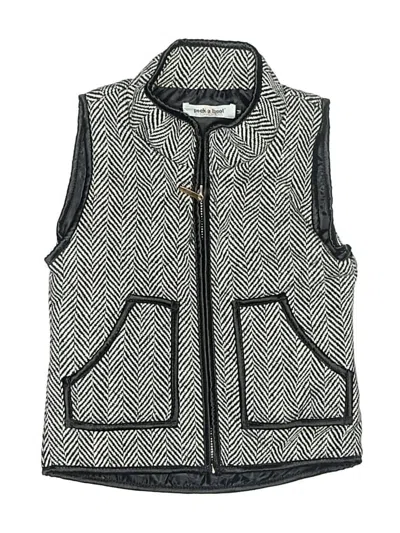 Pre-owned Assorted Brands Kids' Sleeveless Top Gray Collared Neckline Tops