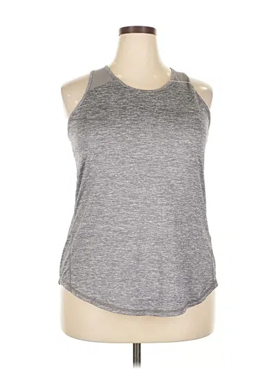 Pre-owned Assorted Brands Sleeveless Top Gray Halter Neckline Tops