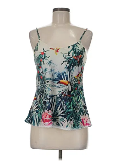 Pre-owned Assorted Brands Sleeveless Top Gray Halter Neckline Tops