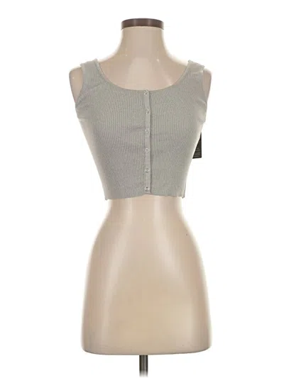 Assorted Brands Sleeveless Top Gray Sweetheart Neckline Tops