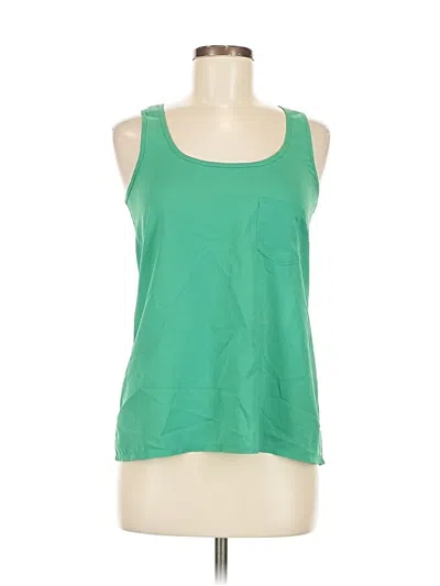 Pre-owned Assorted Brands Sleeveless Top Green Scoop Neck Tops