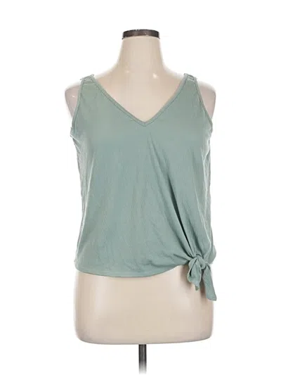 Assorted Brands Sleeveless Top Green V Neck Tops