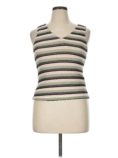Assorted Brands Sleeveless Top Green V-neck Tops