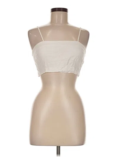 Pre-owned Assorted Brands Sleeveless Top Ivory Strapless Neckline Tops