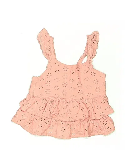 Pre-owned Assorted Brands Kids' Sleeveless Top Pink Halter Neckline Tops