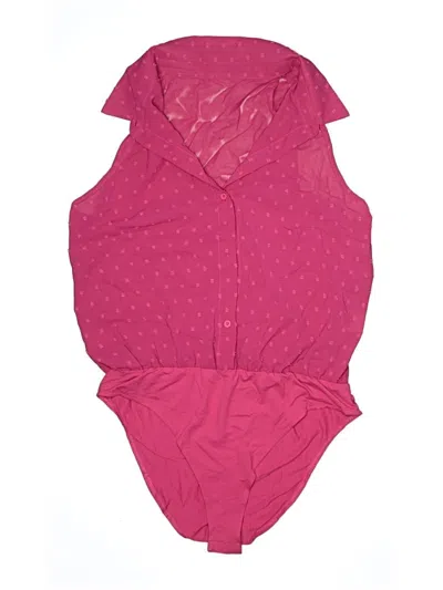 Pre-owned Assorted Brands Sleeveless Top Pink Halter Neckline Tops