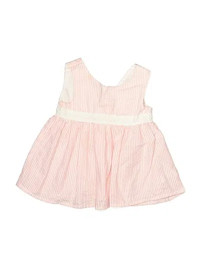 Pre-owned Assorted Brands Babies' Sleeveless Top Pink Square Neckline Tops