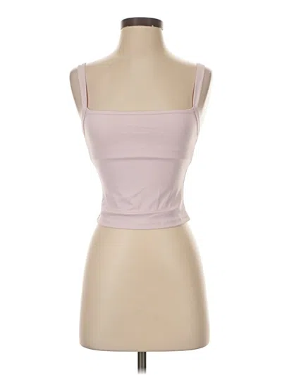 Pre-owned Assorted Brands Sleeveless Top Pink Strapless Neckline Tops