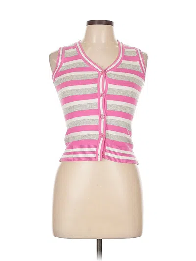 Pre-owned Assorted Brands Sleeveless Top Pink Sweetheart Neckline Tops