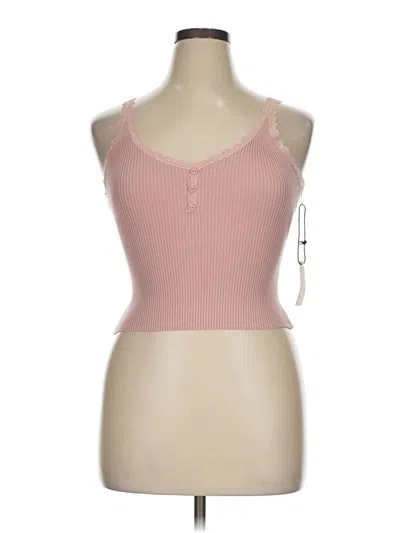 Pre-owned Assorted Brands Sleeveless Top Pink Sweetheart Neckline Tops