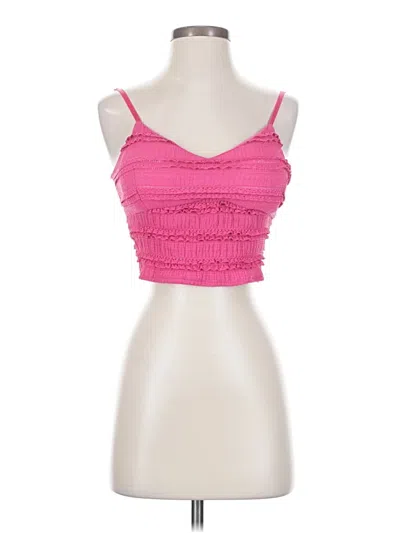 Pre-owned Assorted Brands Sleeveless Top Pink Sweetheart Neckline Tops