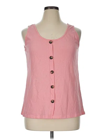 Pre-owned Assorted Brands Sleeveless Top Pink Sweetheart Neckline Tops