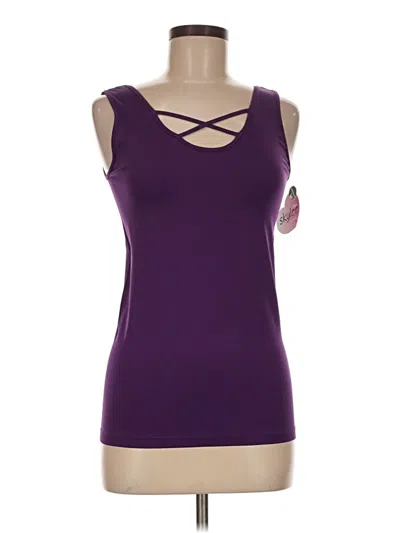 Assorted Brands Sleeveless Top Purple Sweetheart Neckline Tops