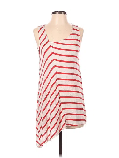 Pre-owned Assorted Brands Sleeveless Top Red Scoop Neck Tops