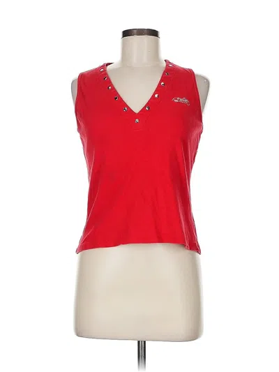 Pre-owned Assorted Brands Sleeveless Top Red V Neck Tops