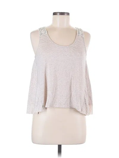 Pre-owned Assorted Brands Sleeveless Top Silver Halter Neckline Tops