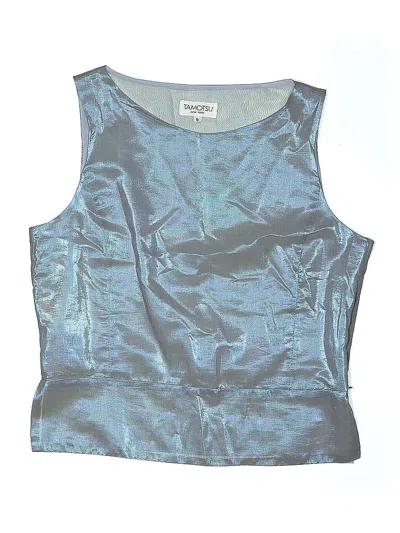 Pre-owned Assorted Brands Kids' Sleeveless Top Teal Scoop Neck Tops In Blue