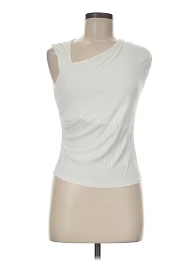 Pre-owned Assorted Brands Sleeveless Top White One Shoulder Neckline Tops