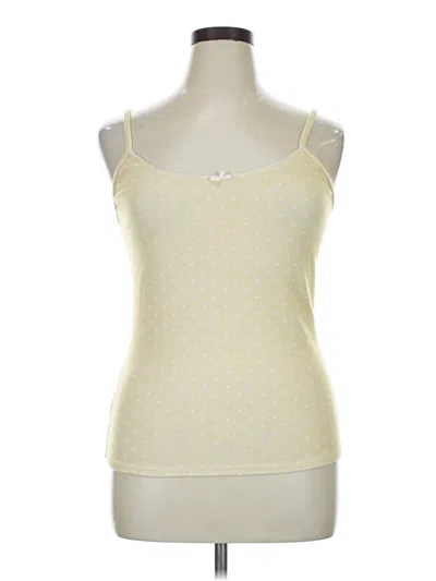 Pre-owned Assorted Brands Sleeveless Top Yellow Sweetheart Neckline Tops