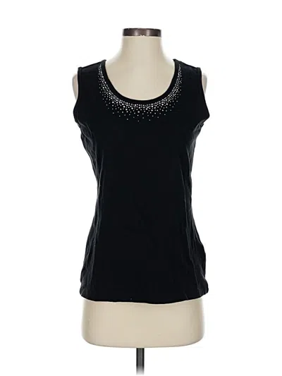 Pre-owned Assorted Brands Sleeveless T-shirt In Black