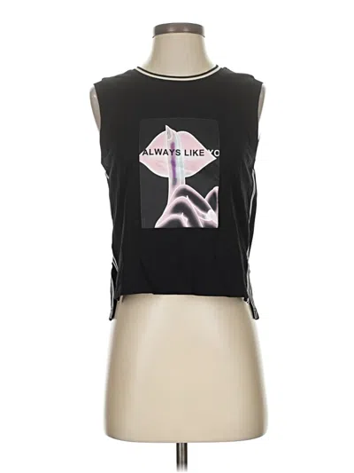 Pre-owned Assorted Brands Sleeveless T-shirt In Black
