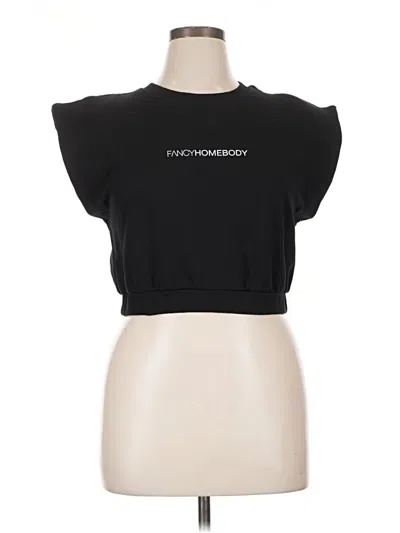 Pre-owned Assorted Brands Sleeveless T-shirt In Black