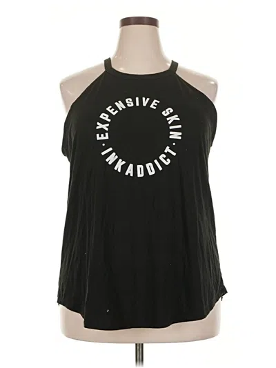 Pre-owned Assorted Brands Sleeveless T-shirt In Black