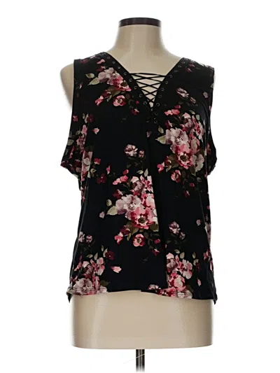 Pre-owned Assorted Brands Sleeveless T-shirt In Black