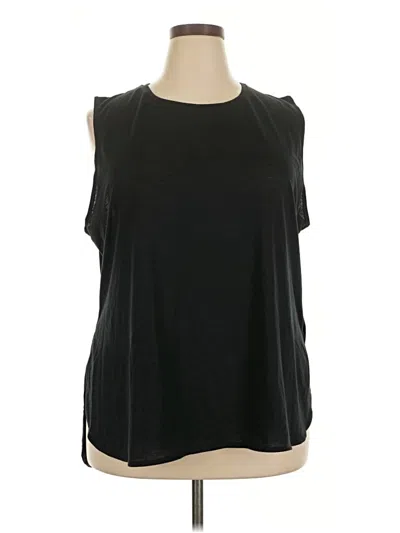 Pre-owned Assorted Brands Sleeveless T-shirt In Black