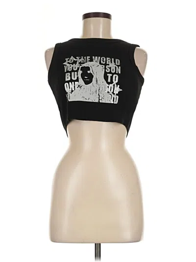 Pre-owned Assorted Brands Sleeveless T-shirt In Black