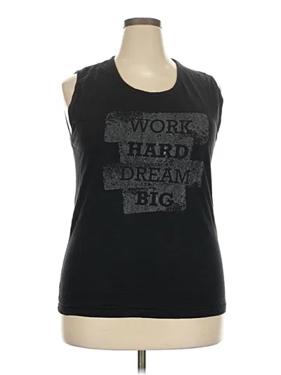 Pre-owned Assorted Brands Sleeveless T-shirt In Black