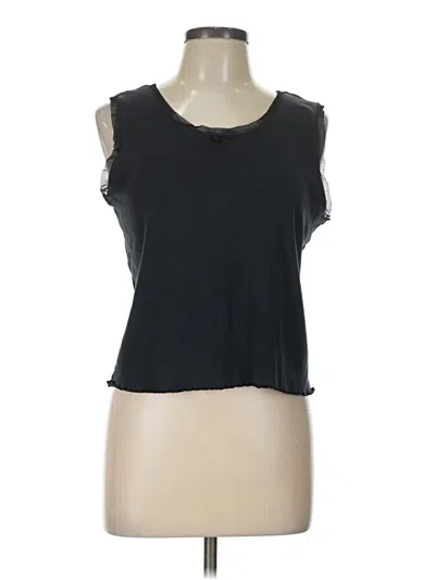 Pre-owned Assorted Brands Sleeveless T-shirt In Black