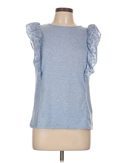 Pre-owned Assorted Brands Sleeveless T-shirt In Blue