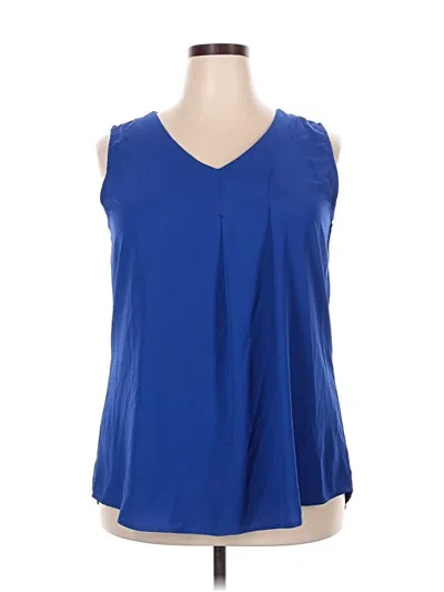 Pre-owned Assorted Brands Sleeveless T-shirt In Blue